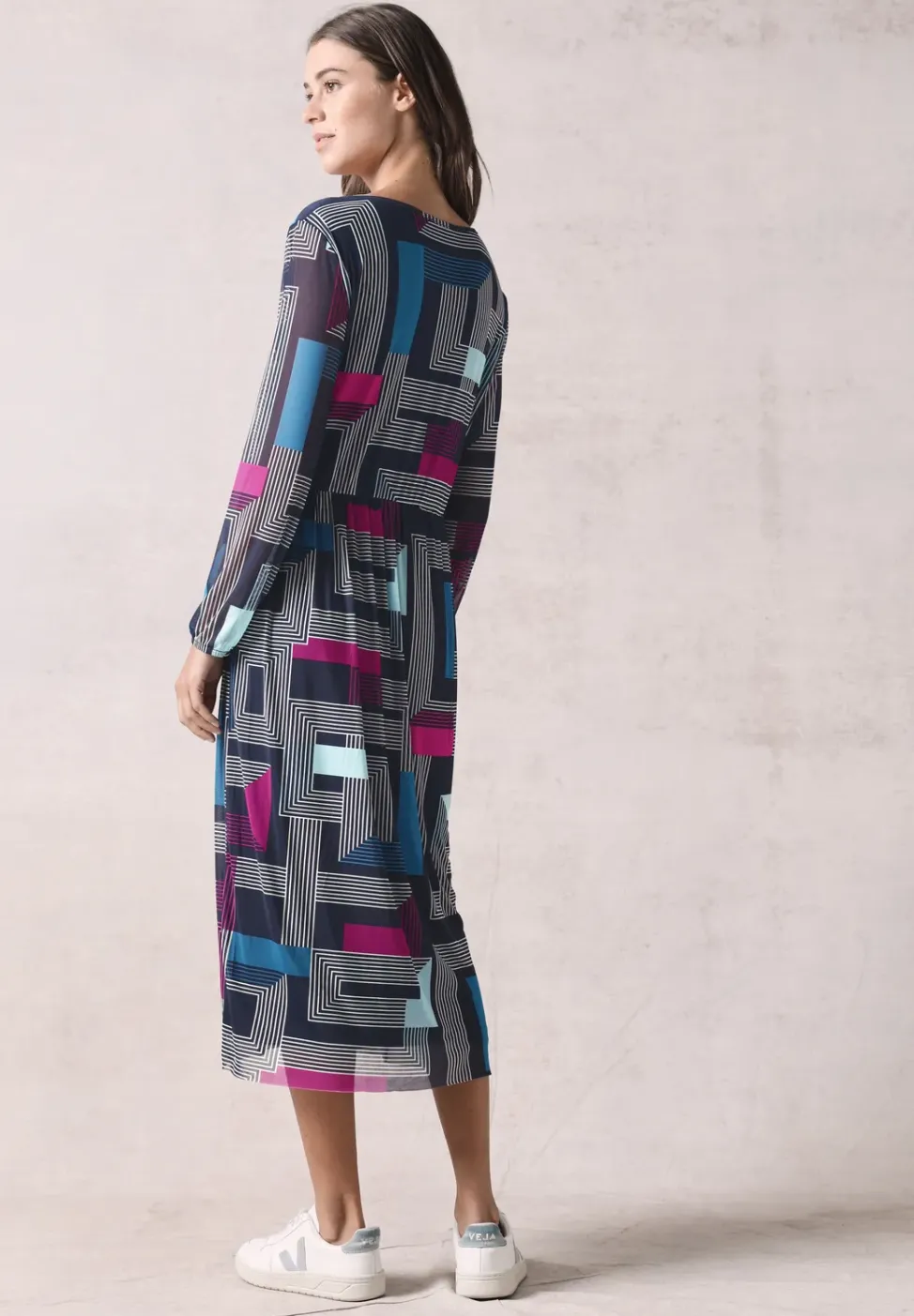 Bedrucktes Meshkleid