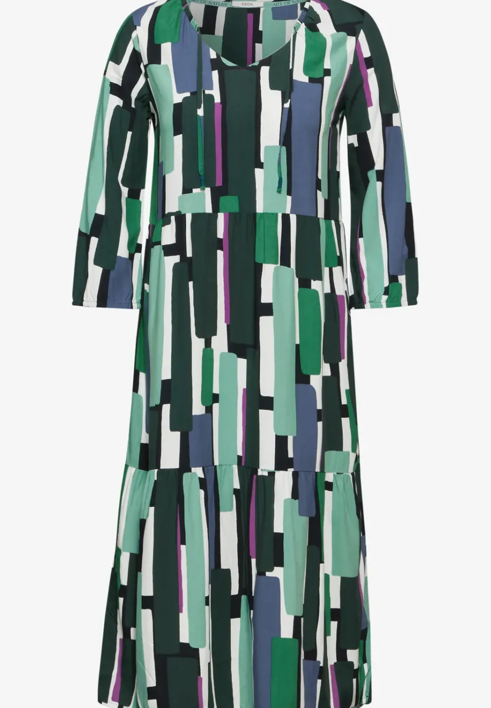 Bedrucktes Midi-Kleid