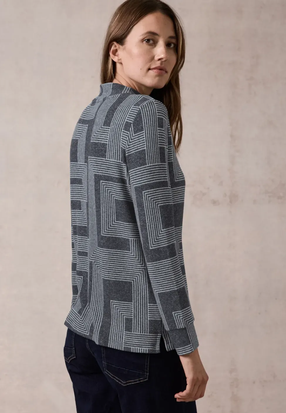 Bedrucktes Langarmshirt