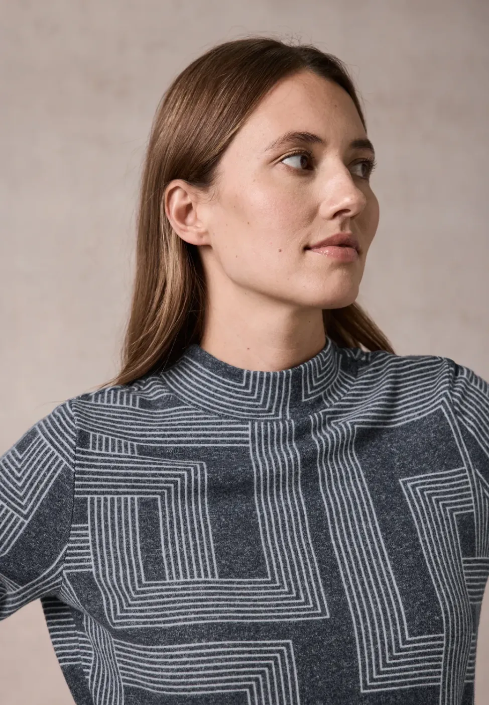 Bedrucktes Langarmshirt
