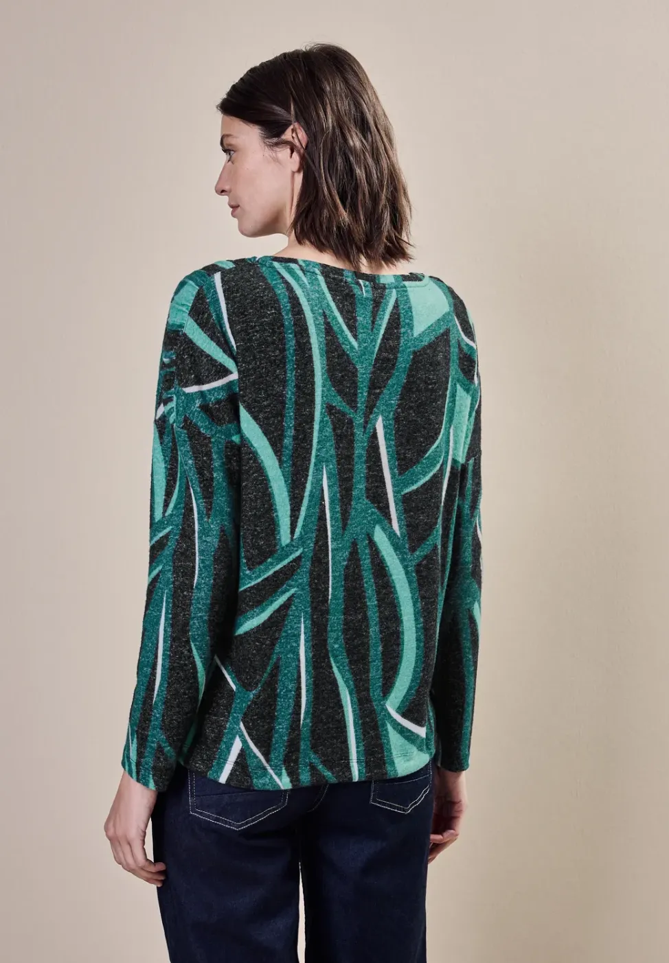 Bedrucktes Langarmshirt