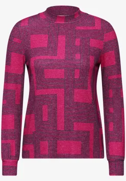 Bedrucktes Langarmshirt