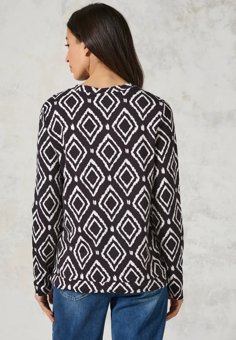Bedrucktes Langarmshirt