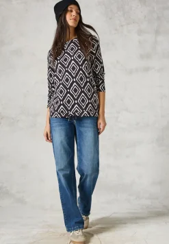 Bedrucktes Langarmshirt