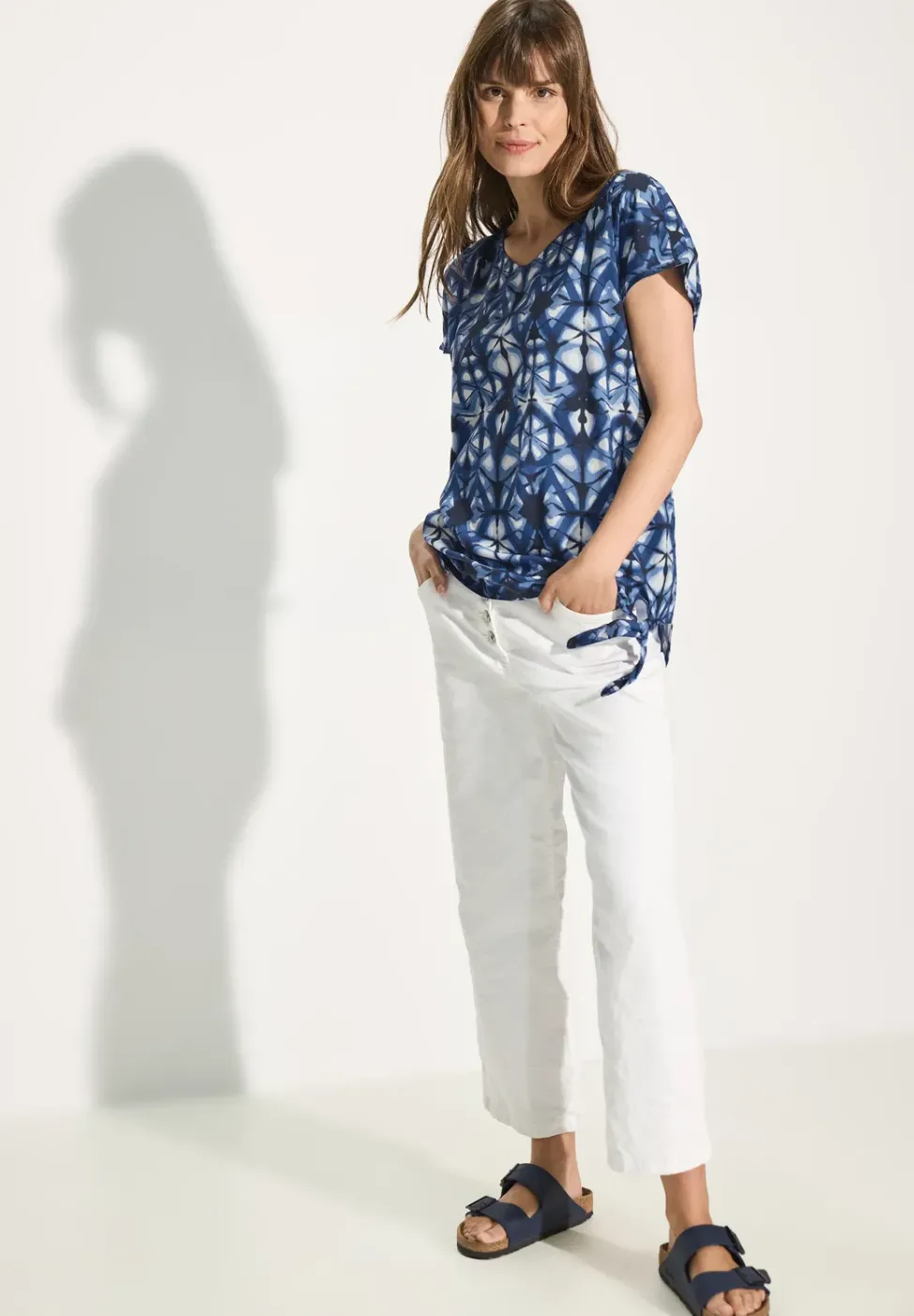 Bedruckte T-Shirt-Bluse