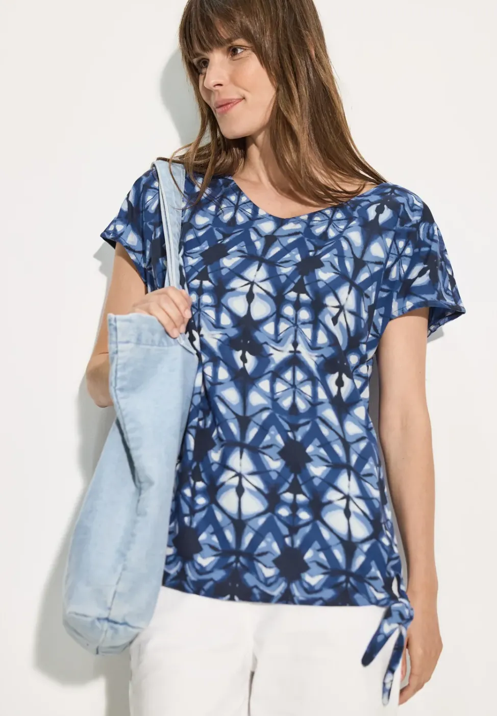 Bedruckte T-Shirt-Bluse