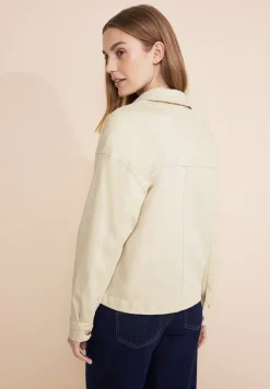 Beige Jeansjacke