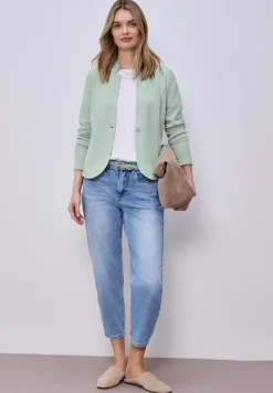 Blazer aus Jersey mit Struktur
