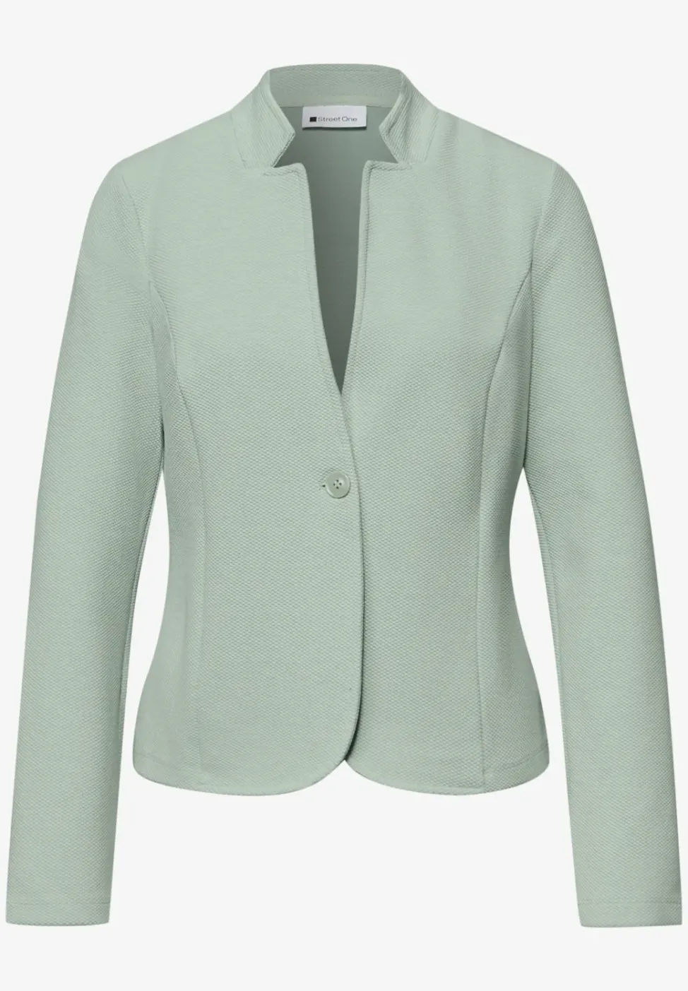 Blazer aus Jersey mit Struktur
