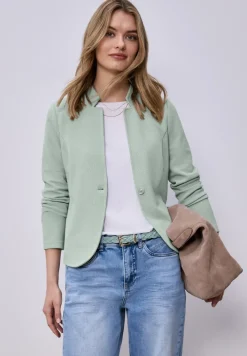 Blazer aus Jersey mit Struktur