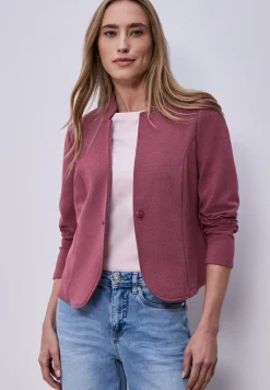 Blazer aus Jersey mit Struktur