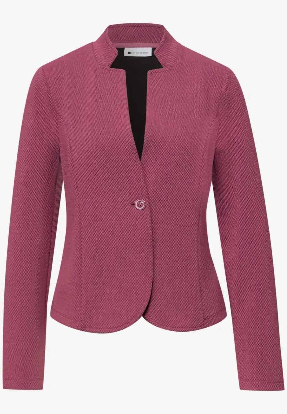 Blazer aus Jersey mit Struktur