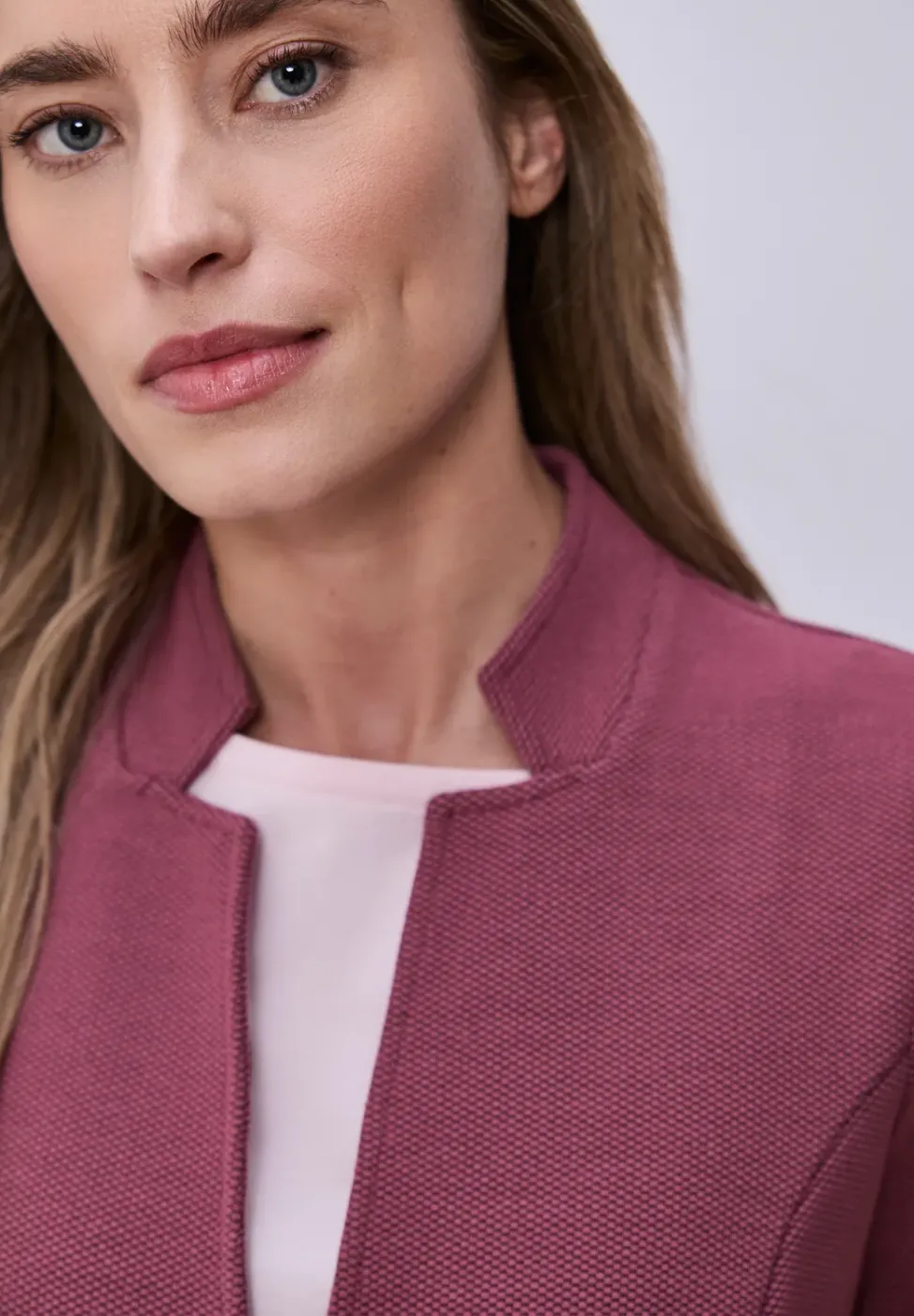 Blazer aus Jersey mit Struktur