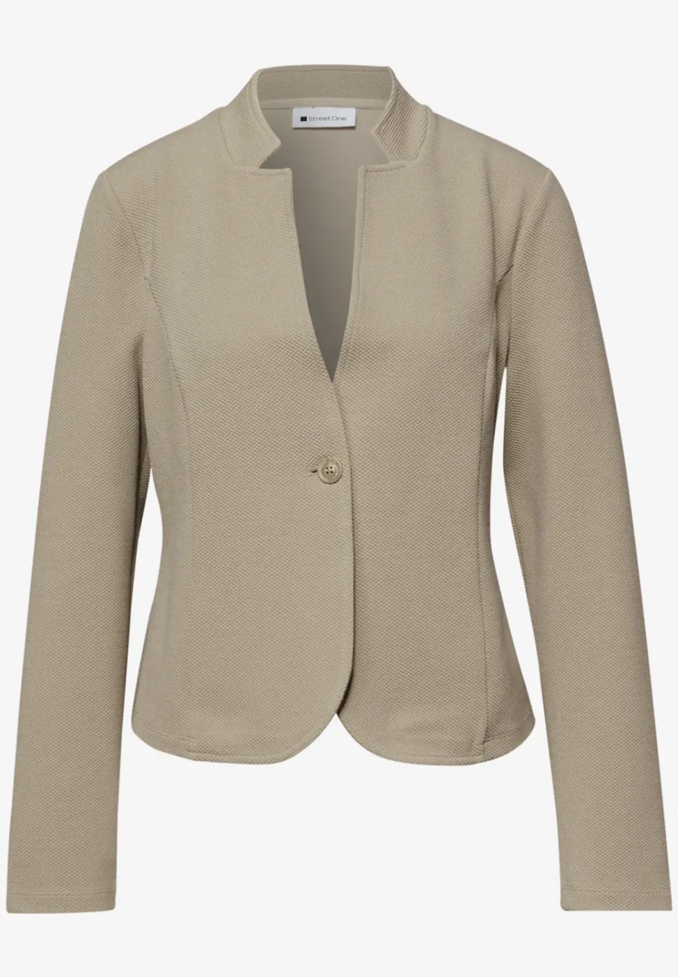 Blazer aus Jersey mit Struktur