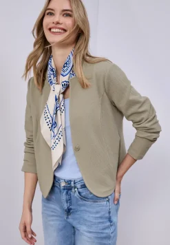 Blazer aus Jersey mit Struktur