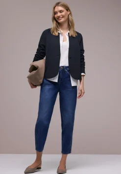Blazer aus Jersey mit Struktur