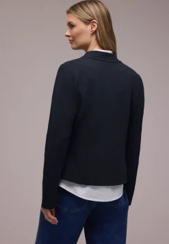 Blazer aus Jersey mit Struktur