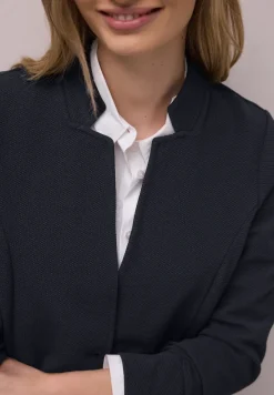 Blazer aus Jersey mit Struktur