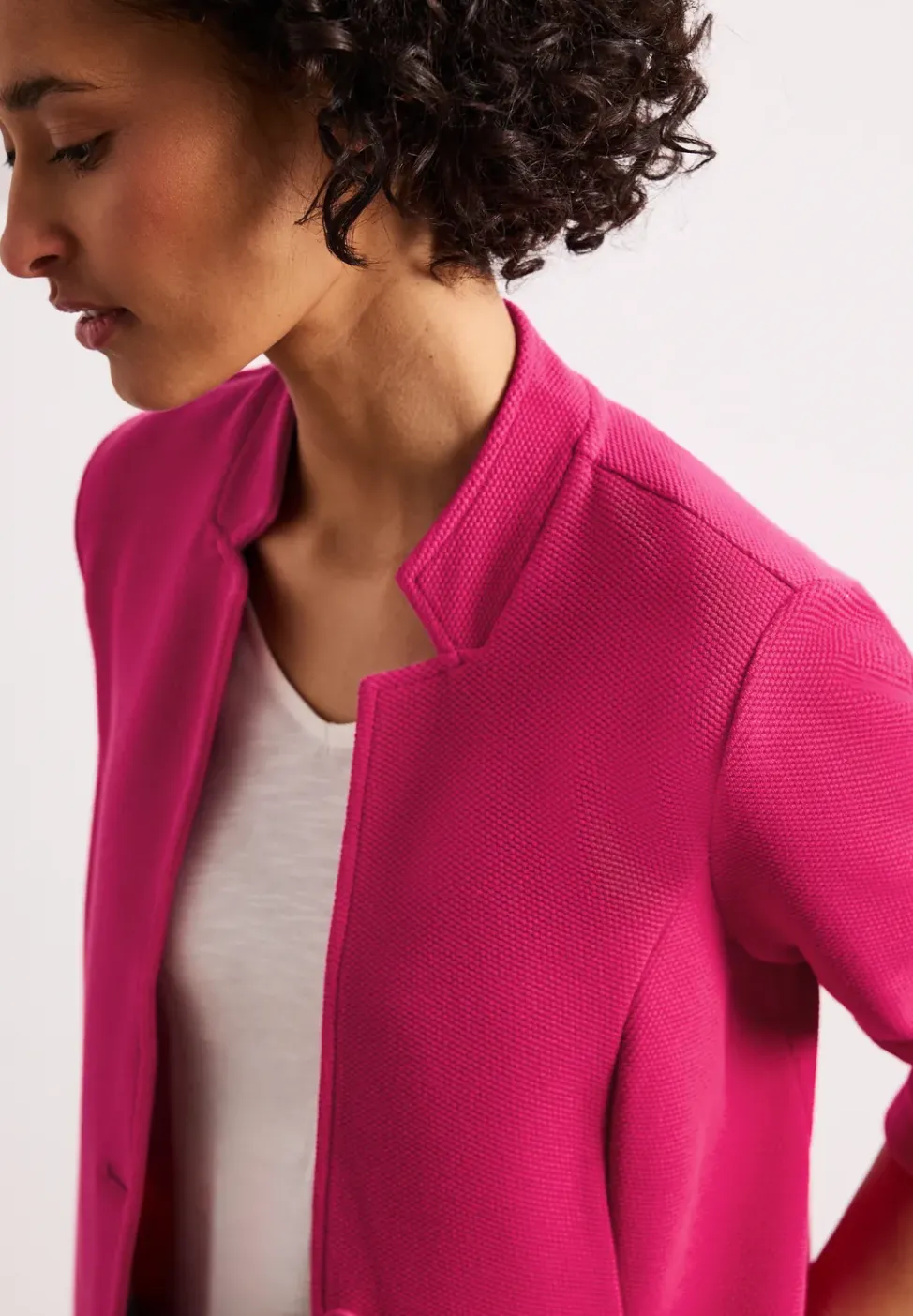 Blazer aus Jersey mit Struktur
