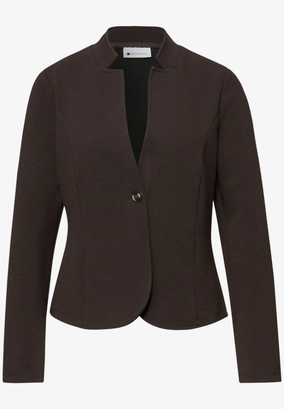 Blazer aus Jersey mit Struktur