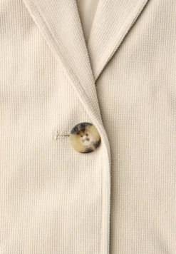 Blazer im langen Schnitt mit Struktur