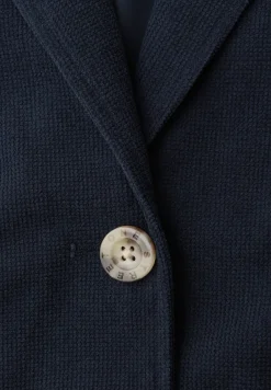 Blazer im langen Schnitt mit Struktur