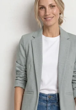 Blazer im langen und offenen Schnitt