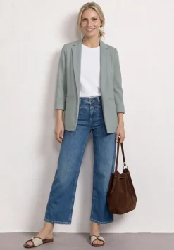 Blazer im langen und offenen Schnitt
