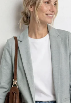 Blazer im langen und offenen Schnitt