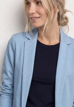 Blazer im langen und offenen Schnitt