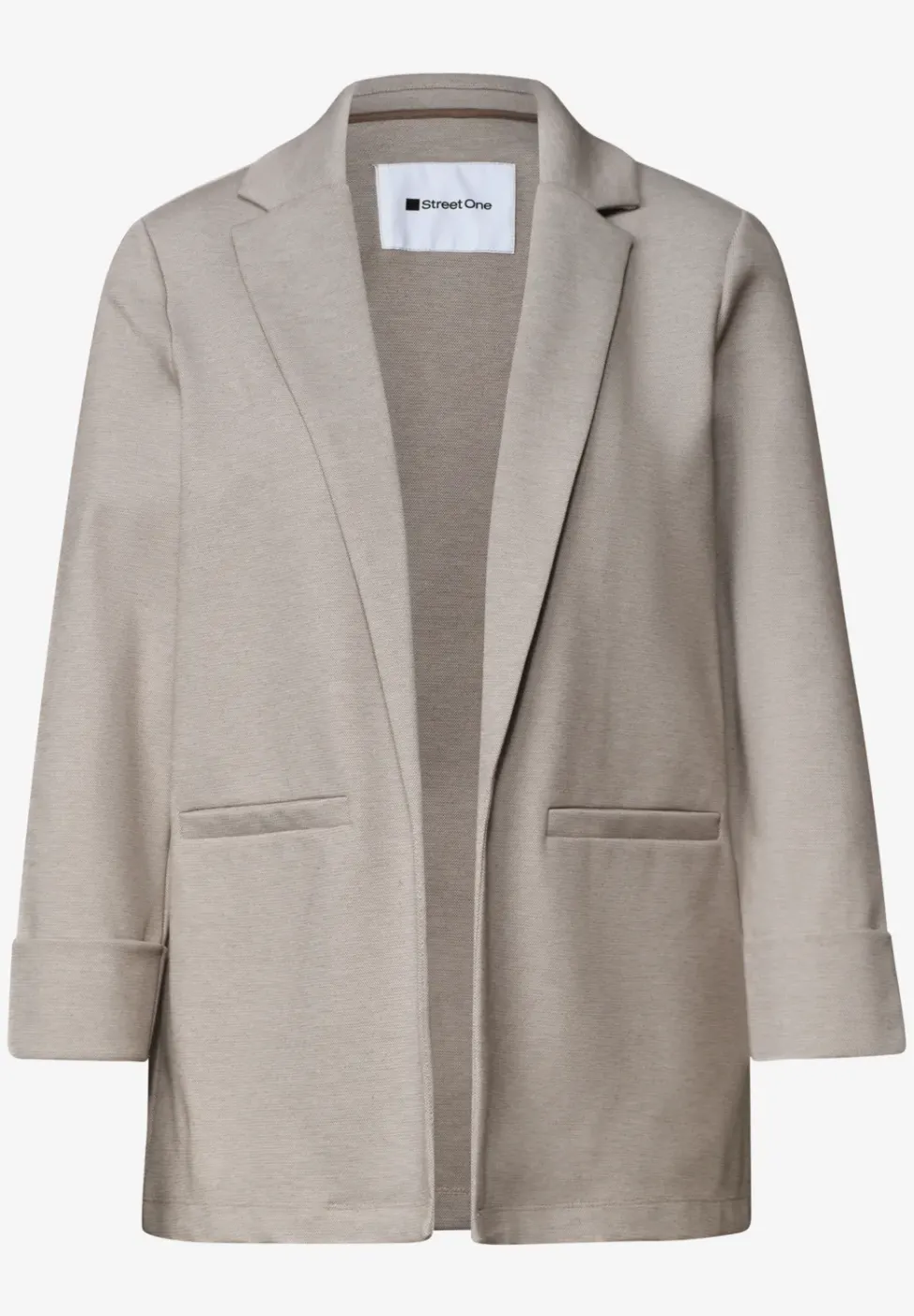 Blazer im langen und offenen Schnitt