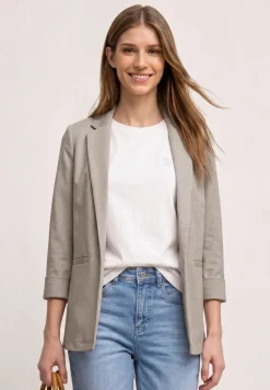 Blazer im langen und offenen Schnitt
