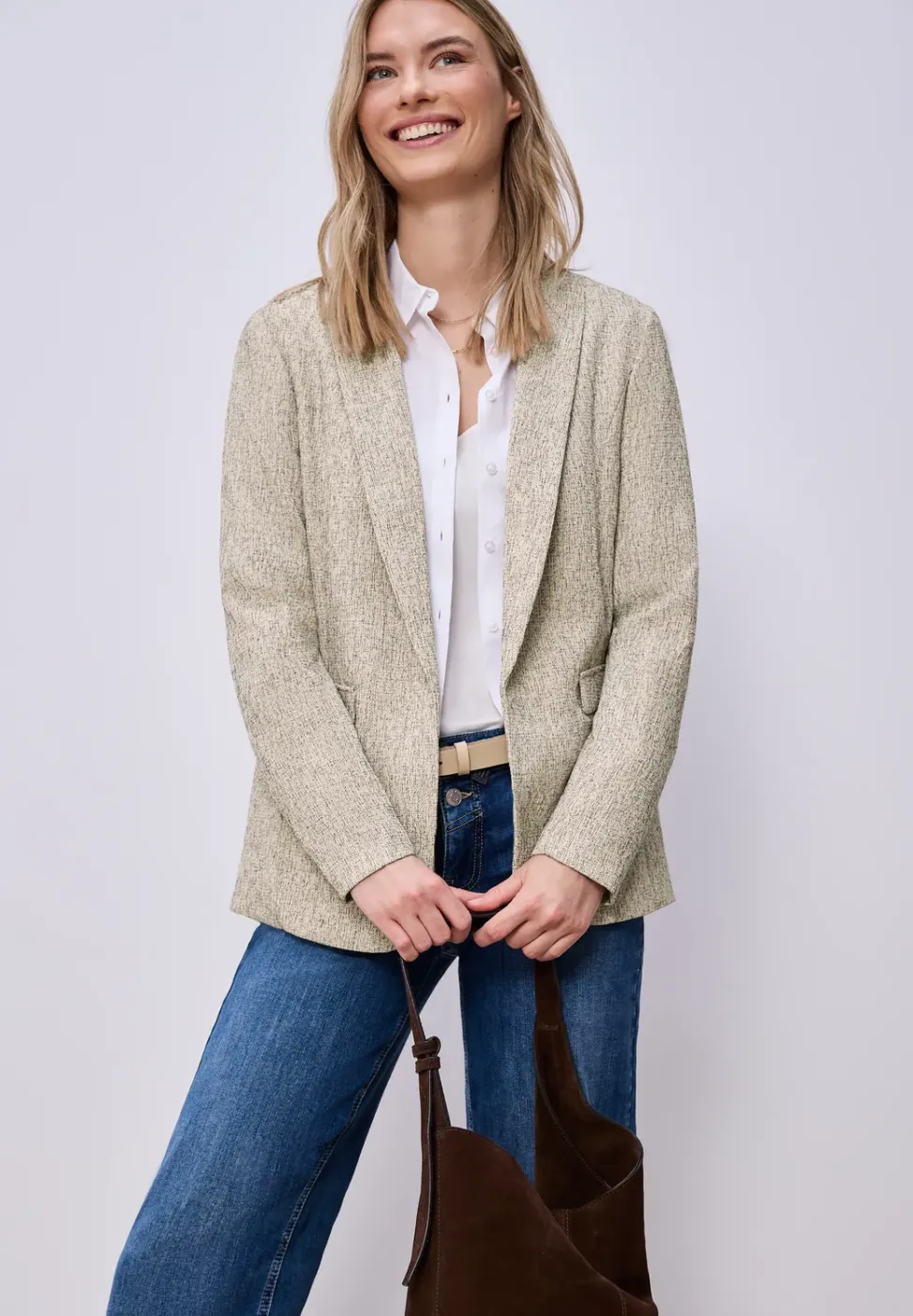 Blazer im verlängerten Schnitt