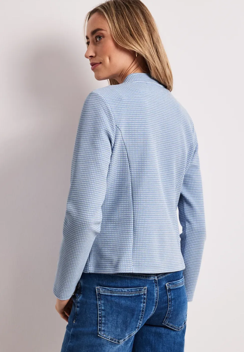 Blazer mit Struktur aus Jersey