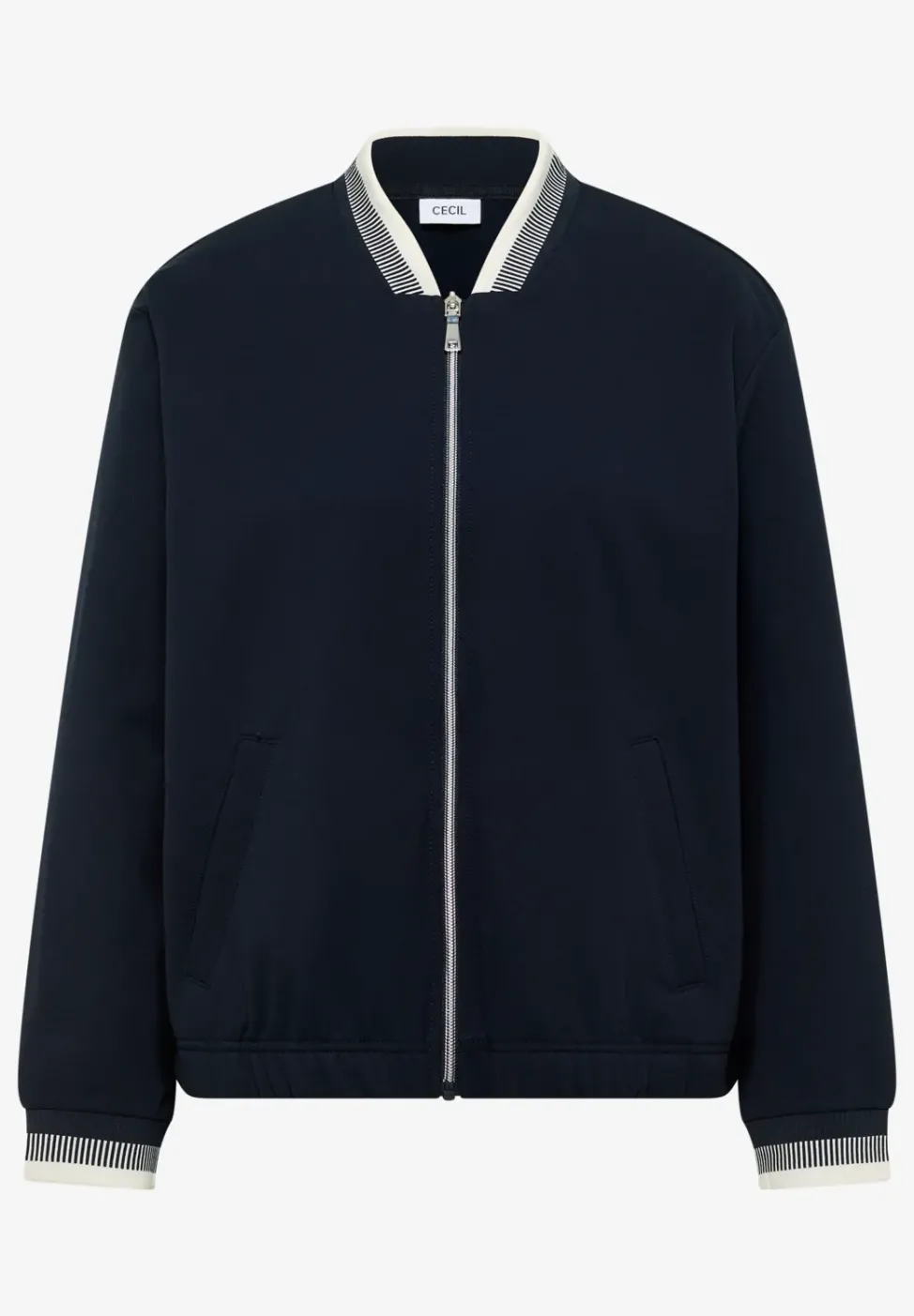 Blouson aus Jersey mit Knontrastdetails