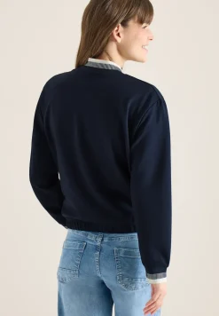 Blouson aus Jersey mit Knontrastdetails