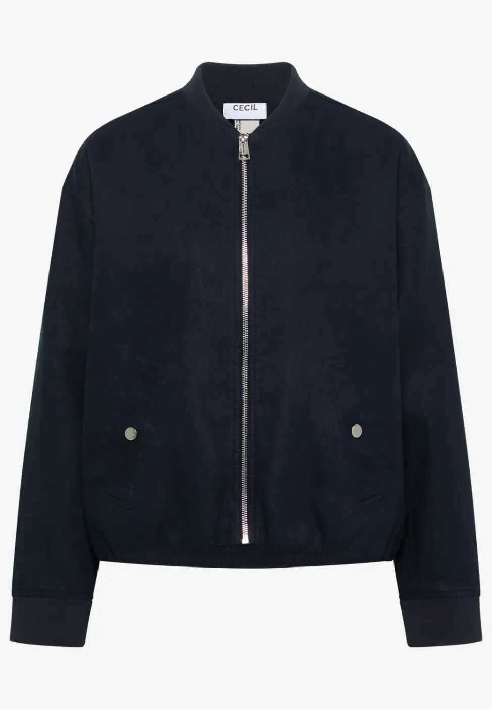 Blouson aus Leinen mit Zipper
