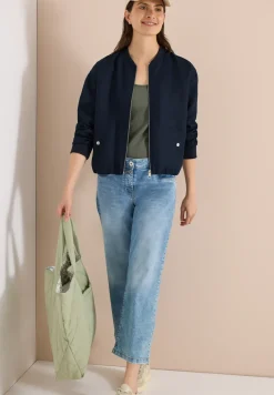 Blouson aus Leinen mit Zipper