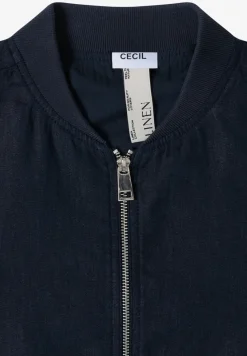 Blouson aus Leinen mit Zipper