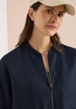 Blouson aus Leinen mit Zipper