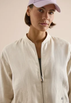 Blouson aus Leinen mit Zipper