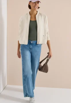 Blouson aus Leinen mit Zipper