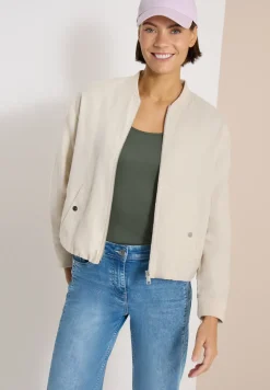 Blouson aus Leinen mit Zipper