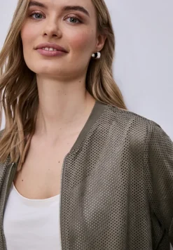 Blouson aus Velours Mesh mit Zipper