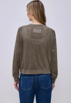 Blouson aus Velours Mesh mit Zipper