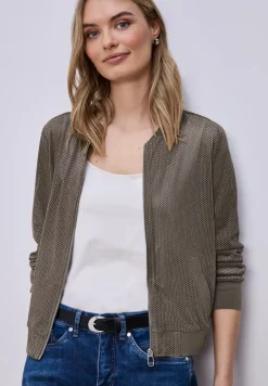 Blouson aus Velours Mesh mit Zipper