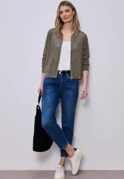 Blouson aus Velours Mesh mit Zipper