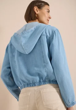 Blouson im Denim-Look mit Zipper