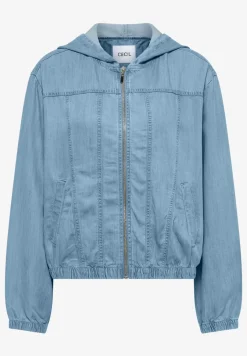 Blouson im Denim-Look mit Zipper