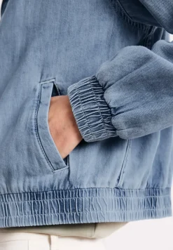 Blouson im Denim-Look mit Taschen